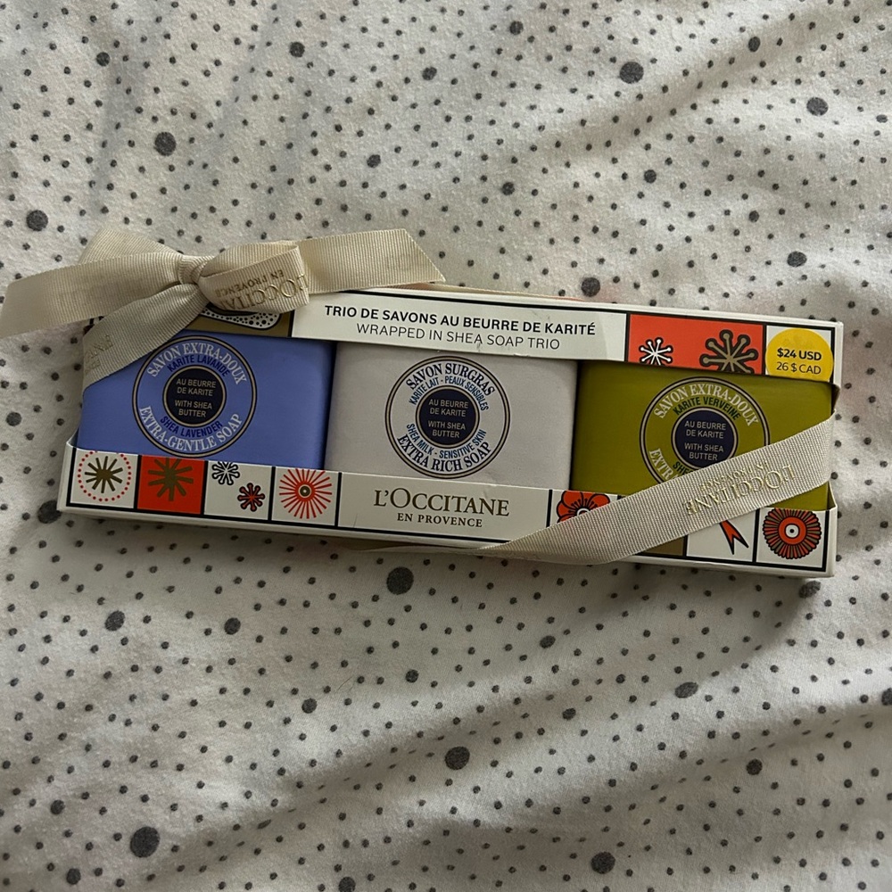 L'OCCITANE Shea Soap Collection with Cream Ribbon